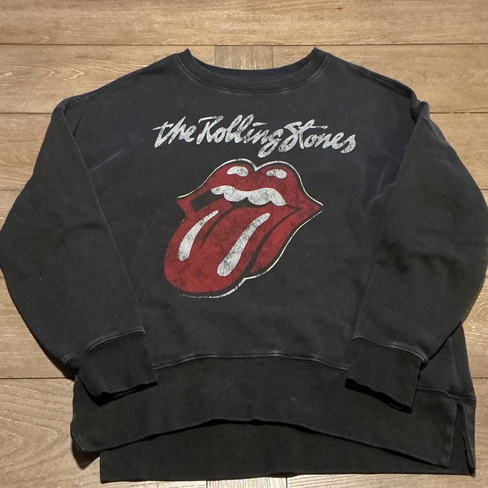 Rolling Stones Black Sweatshirt sz S